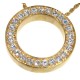 Gold Jeweled Urn Pendant Circle of Life 