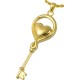 Key To My Heart Gold Urn Necklace for Ashes