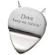 Gold & Silver Guitar Pick Cremation Jewelry