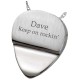 Silver Guitar Pick Keepsake Urn Necklace for Ashes