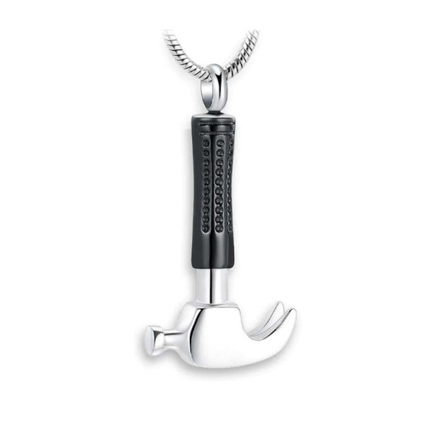 Hammer Tool Ash Pendant- Cremation Jewelry