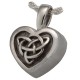 Sterling Silver "Heart of the Irish" Celtic Knot Urn Necklace