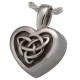 Irish Celtic Heart Cremation Memorial Jewelry