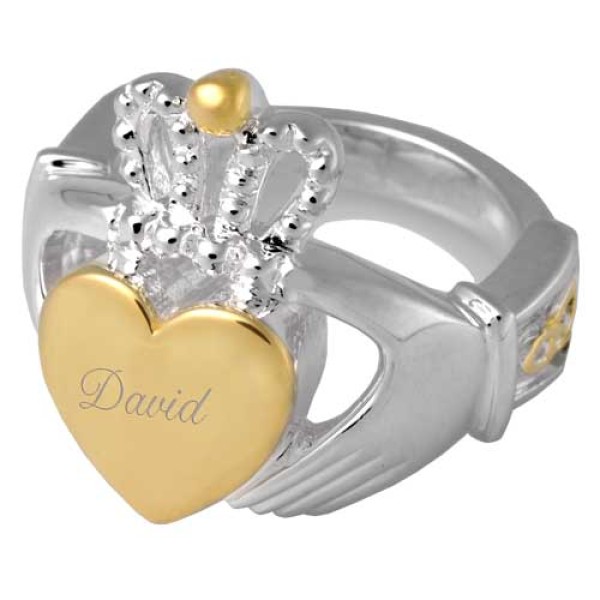 Irish Claddagh Keepsake Urn Ring Irish Claddagh Keepsake Urn Ring