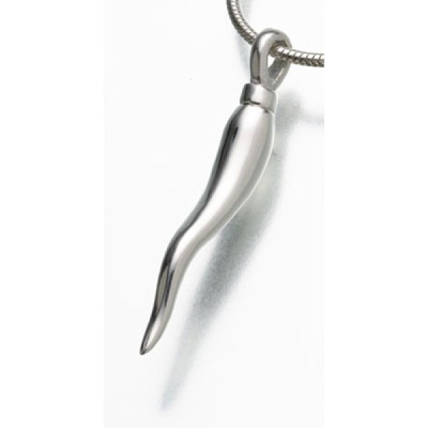Sterling Silver Italian Horn Urn Pendants Sterling Silver Italian Horn Urn Pendants