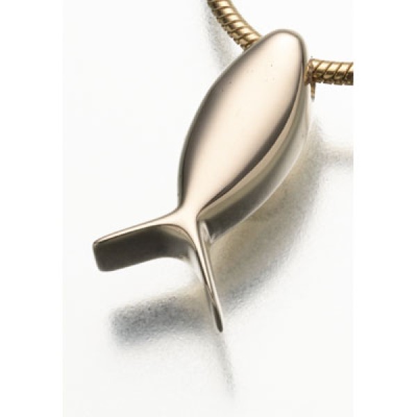 Gold Ithicus Fish Urn Pendant