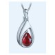 Ruby red birthstone cremation pendant Ruby red birthstone cremation pendant