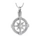 Silver or Gold North Star Compass Cremation Jewelry