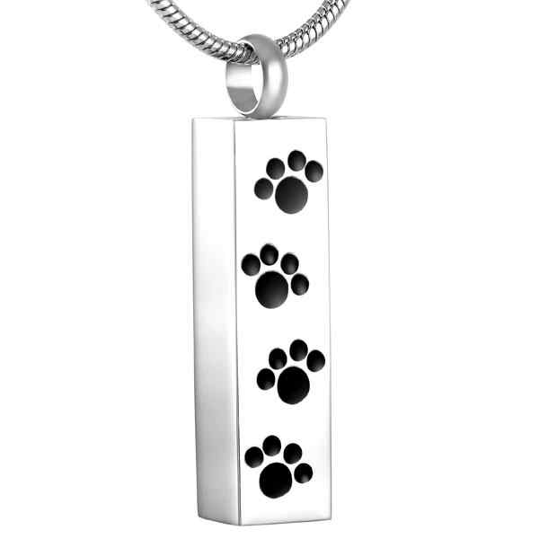 Paw Print Vial for Ashes