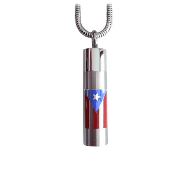 Puerto Rico Flag Vial for Ashes