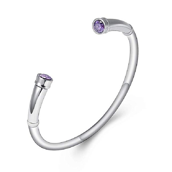 Purple Cremation Jewelry Bangle bracelet