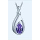 Purple Cremation Necklace, February Birthstone Purple Cremation Necklace, February Birthstone