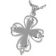 Sterling Silver Romantic Cross Urn Necklace