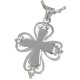 Silver Christian Cross Cremation Urn Pendant