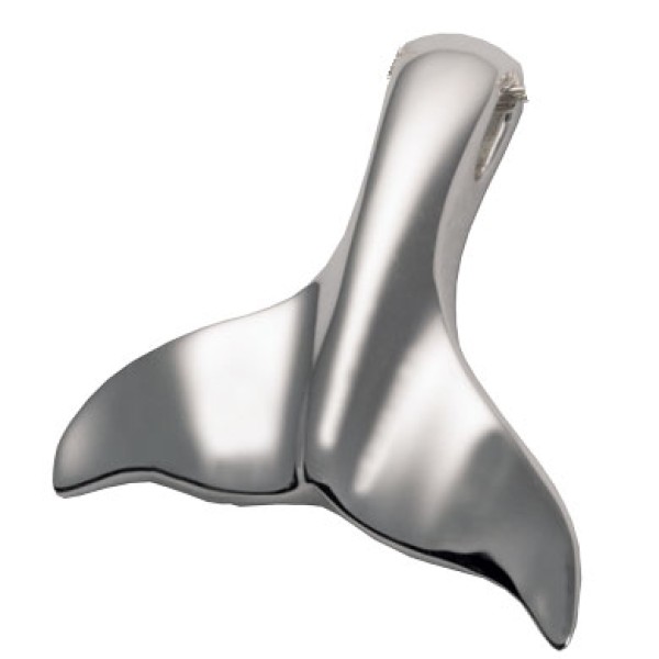 Silver Hawaiian Whale Tail Cremation Urn Necklace Silver Hawaiian Whale Tail Cremation Urn Necklace