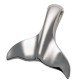 Silver Hawaiian Whale Tail Cremation Urn Necklace Silver Hawaiian Whale Tail Cremation Urn Necklace