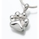 silver paw print pet urn jewelry silver paw print pet urn jewelry