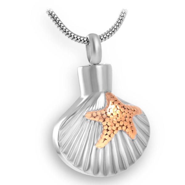 Ocean Starfish Keepsake memorial Necklace Ashes