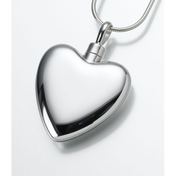 Sterling Silver Heart Urn Necklace