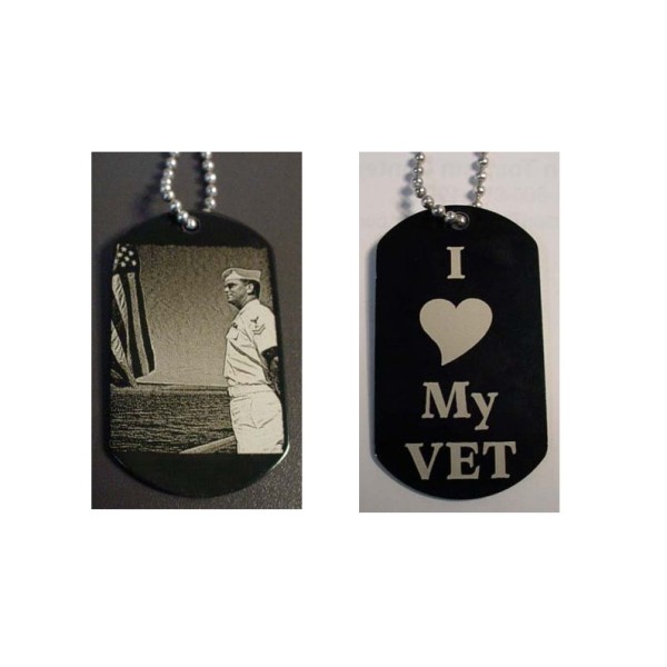 Engraved Dog Tag Memorial Engraved Dog Tag Memorial