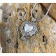 April Birthstone Heart Locket for Cremated Ashes