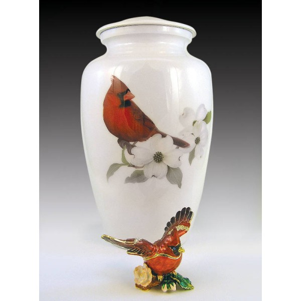small cardinal keepsake urn for ashes small red cardinal keepsake urn for ashes