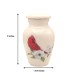 Small White Cardinal on Dogwood Branch Keepsake Urn Small White Cardinal on Dogwood Branch Keepsake Urn