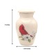 Small White Cardinal on Dogwood Branch Keepsake Urn