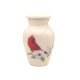 Small White Cardinal on Dogwood Branch Keepsake Urn Small White Cardinal on Dogwood Branch Keepsake Urn