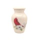 Small White Cardinal on Dogwood Branch Keepsake Urn