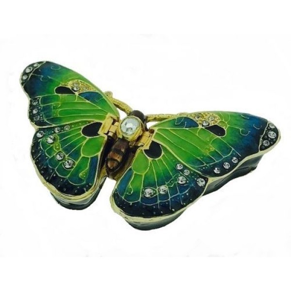 green butterfly urn for ashes