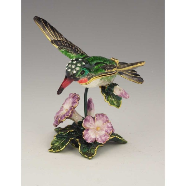 Small Cremation Urn, Jeweled Hummingbird Mini Urn Small Cremation Urn, Jeweled Hummingbird Mini Urn