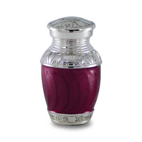 Crimson Red Mini Cremation Urn Crimson Red Mini Cremation Urn