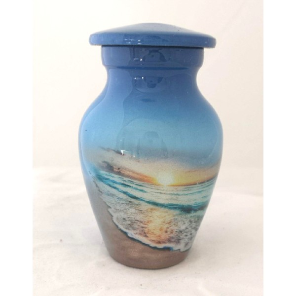 Siesta Key Ocean & Beach Themed Keepsake Cremation Urn