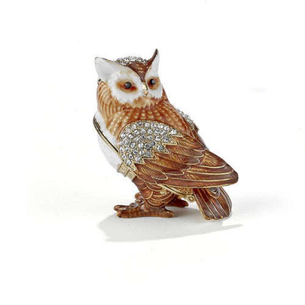 Small Jeweled Owl Keepsake Urn for Ashes