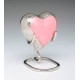 Small Sweet Pink Heart Urn for Ashes