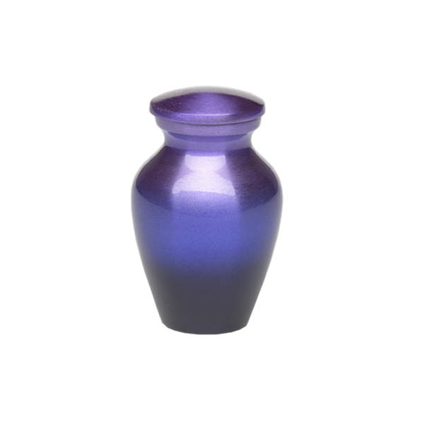 Purple Mini Keepsake Urn for Ashes Purple Passion Mini Keepsake Urn for Ashes