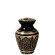 Black and Gold small Cremation Urn