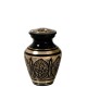 Black and Gold small Cremation Urn