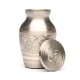 silver gold small urn for cremated ash