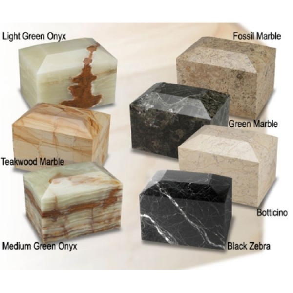 Natural Stone Cube Youth Urns