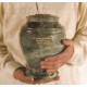 Green Marble Cremation Urn and Funeral Vase