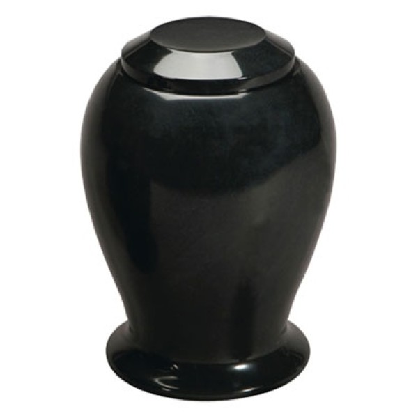 Black Marble Adult Cremation Urn Black Marble Cremation Urn
