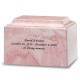 Pink Cultured Marble Urn 