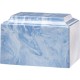 Sky Blue Cultured Marble Urn for Adult Ashes