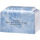 Sky Blue Cultured Marble Cremation Urn for Adult Ashes Sky Blue Cultured Marble Urn for Adult Ashes