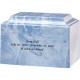 Sky Blue Cultured Marble Urn for Adult Ashes