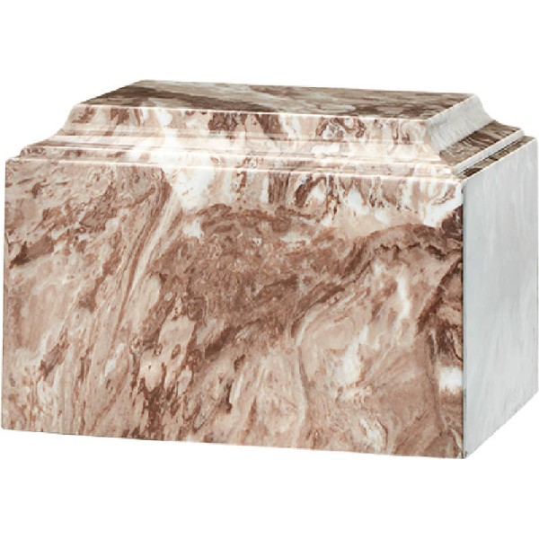 Brown Cultured Marble Urn