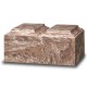 Brown Cultured Marble Companion Cremation Urn for Two 