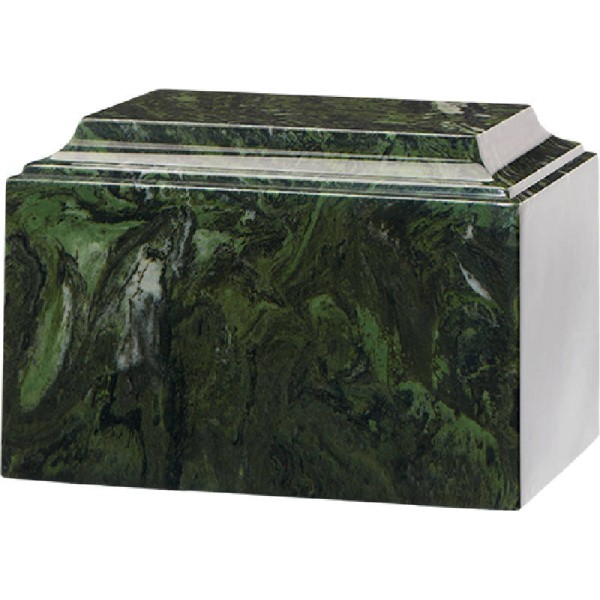 Green Cultured Marble Adult Urn Green Cultured Marble Urn
